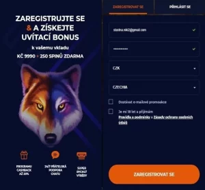 nine casino Registrace 